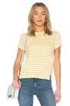 Kule The Modern Crewneck Boxy T-shirt In Yellow