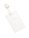 Saks Fifth Avenue Where To Next Luggage Tag In White