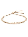 SAKS FIFTH AVENUE SAKS FIFTH AVENUE WOMEN'S DIAMOND & 14K ROSE GOLD SLIDER BRACELET,0400097495501