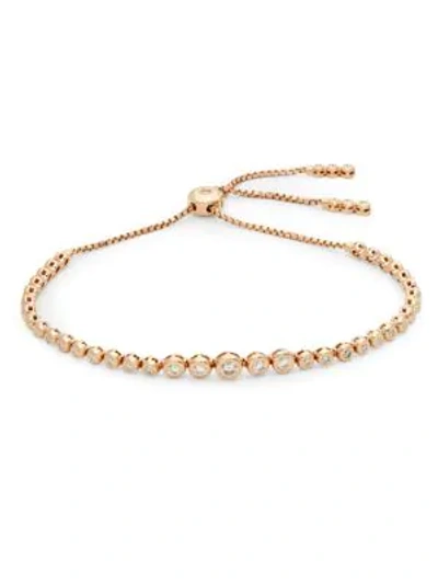 Saks Fifth Avenue Women's Diamond & 14k Rose Gold Slider Bracelet