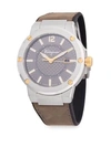 FERRAGAMO Stainless Steel Analog Leather-Strap Watch,0400097983953