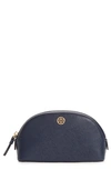 TORY BURCH ROBINSON SMALL LEATHER COSMETIC BAG,46475