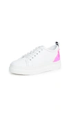 MSGM LEAF LACE -UP SNEAKERS WITH CUP SOLE