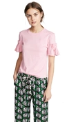 VICTORIA VICTORIA BECKHAM CARTRIDGE PLEAT TEE