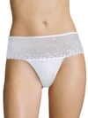 Simone Perele Delice Floral-embroidered Boyshorts In White