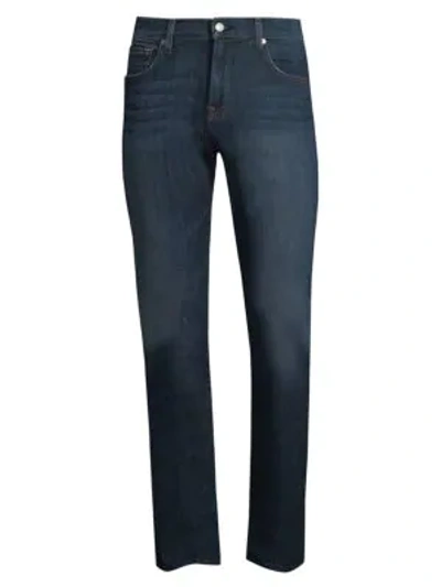 7 For All Mankind The Straight-leg Jeans, Marklane In Medium Indigo