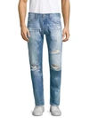 AG Tellis Modern Slim-Fit Distressed Jeans