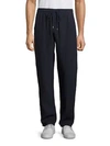 Vilebrequin Linen Regular Fit Drawstring Pants In Navy
