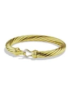 DAVID YURMAN Cable Buckle Bracelet with Diamonds in Gold