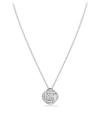 David Yurman Infinity Diamond Pendant On Chain Necklace In Silver