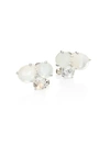 IPPOLITA Rock Candy® White Moonstone, Clear Quartz, Mother-Of-Pearl & Sterling Silver Stud Earrings
