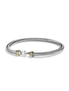 DAVID YURMAN WOMEN'S CABLE BUCKLE BRACELET WITH 18K YELLOW GOLD/4MM,434479542066