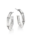 JOHN HARDY BAMBOO STERLING SILVER HOOP EARRINGS,475398318585