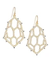 ALEXIS BITTAR Elements Spiked Crystal Honeycomb Drop Earrings