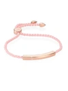 MONICA VINADER Linear Friendship Bracelet/Ballet Pink