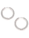 ADRIANA ORSINI WOMEN'S PAVÉ CRYSTAL HOOP EARRINGS/0.9",400088707672