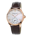 FREDERIQUE CONSTANT HOROLOGICAL LEATHER STRAP SMART WATCH,400094468831