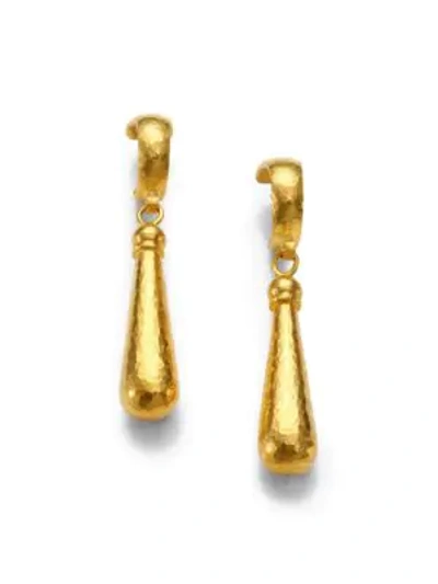Gurhan 24k Yellow Gold Teardrop Earrings