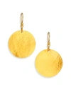 GURHAN WOMEN'S LUSH 24K YELLOW GOLD DANGLING FLAKE DROP EARRINGS,424346146183