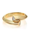 Marina B Women's Trisola Diamond & 18k Yellow Gold Coil Bracelet