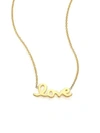 ROBERTO COIN Tiny Treasures 18K Yellow Gold Love Letter Necklace
