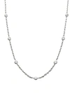 ROBERTO COIN WOMEN'S DIAMOND BY THE INCH 18K WHITE GOLD & DIAMOND 13-STATION NECKLACE/16",0455129431950