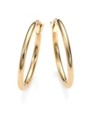 dressing gownRTO COIN WOMEN'S 18K YELLOW GOLD OVAL HOOP EARRINGS/1",455132365143