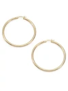 ROBERTO COIN WOMEN'S 18K YELLOW GOLD HOOP EARRINGS/1.75",455189295974