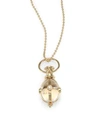 TEMPLE ST CLAIR Classic Rock Crystal, Diamond & 18K Yellow Gold Amulet