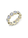 TEMPLE ST CLAIR Classic Color Sapphire & 18K Yellow Gold Eternity Band Ring
