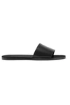Common Projects Leather Slides In Black