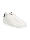 COACH Leather Lace-Up Low-Top Sneakers