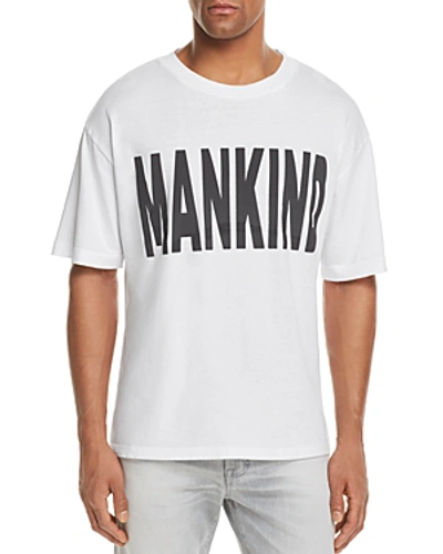 7 For All Mankind Men's Typographic Oversized T-shirt In White
