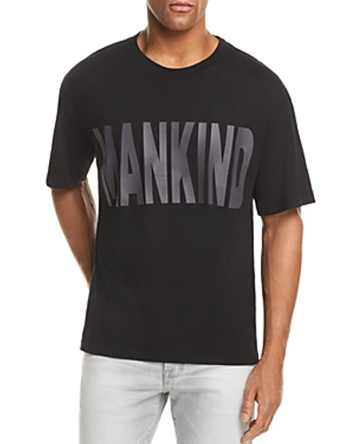 7 For All Mankind Men's Typographic Oversized T-shirt In Black