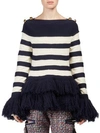 SACAI Wool Stripe Pullover,0400097739990