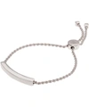 MONICA VINADER SILVER LINEAR CHAIN BRACELET,5054674368015