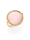 GINETTE NY Ever Pink 18K Rose Gold & Mother-Of-Pearl Disc Ring