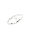ANITA KO WOMEN'S DIAMOND WHITE GOLD TRIANGLE RING,400097490358