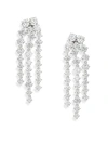 ADRIANA ORSINI Statement Pavé Chandelier Earrings