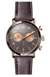 SHINOLA The Canfield Chrono Leather Strap Watch, 40mm,S0120089886