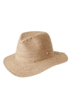 Helen Kaminski Desmonda Packable Raffia Fedora In Frappe