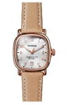 SHINOLA THE GUARDIAN LEATHER STRAP WATCH, 36MM,S0120089894