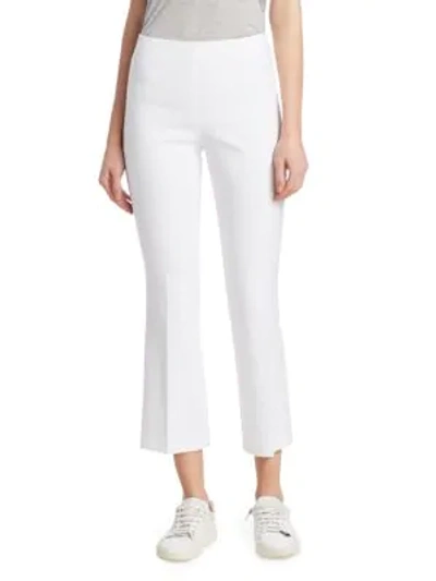 Rag & Bone Hina High-waist Straight-leg Cropped Pants In White