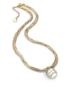 MAJORICA 16MM White Baroque Pearl Multi-Chain Pendant Necklace