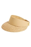 ERIC JAVITS 'SQUISHEE CHAMP' CUSTOM FIT VISOR - BEIGE,13101