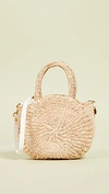 Clare V Petite Alice Straw Bag - Ivory In Cream