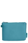 DAGNE DOVER SCOUT SMALL ZIP TOP POUCH - BLUE/GREEN,DD807001101