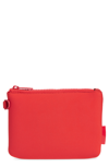 DAGNE DOVER SCOUT SMALL ZIP TOP POUCH - RED,S18807409103