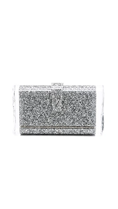 Edie Parker Lara Solid Clutch In Metallic