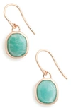 Monica Vinader Siren Semiprecious Stone Drop Earrings In Silver/ Labradorite